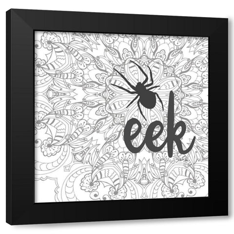 Spider Eek Black Modern Wood Framed Art Print with Double Matting by Rae, Marla