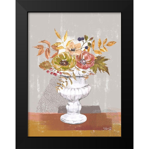 Fall Floral II Black Modern Wood Framed Art Print by Rae, Marla