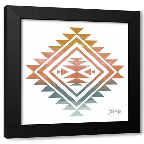 Tranquil Tribal Print 3 Black Modern Wood Framed Art Print with Double Matting by Rae, Marla