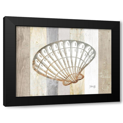 Coastal Shell II Black Modern Wood Framed Art Print by Rae, Marla