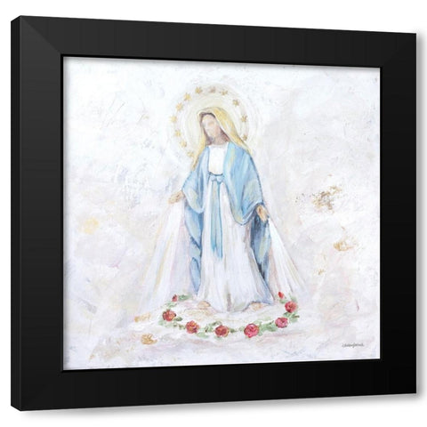 Blessed Mother Black Modern Wood Framed Art Print with Double Matting by Kissell, Mackenzie