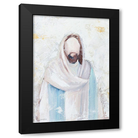 Good Shepherd Black Modern Wood Framed Art Print with Double Matting by Kissell, Mackenzie