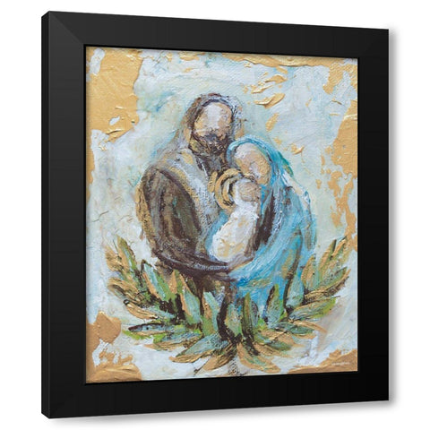 Holy Family Black Modern Wood Framed Art Print by Kissell, Mackenzie