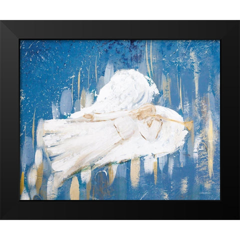 Nativity Angel II Black Modern Wood Framed Art Print by Kissell, Mackenzie