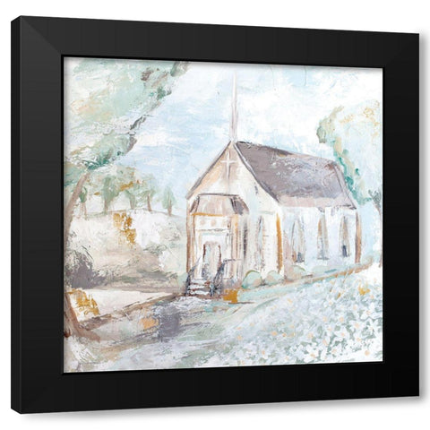 Blessed House Black Modern Wood Framed Art Print by Kissell, Mackenzie