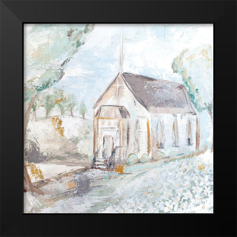 Blessed House Black Modern Wood Framed Art Print by Kissell, Mackenzie