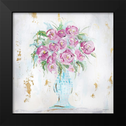 Grace Bouquet Black Modern Wood Framed Art Print by Kissell, Mackenzie