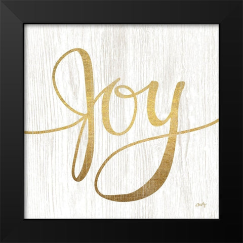 Joy Black Modern Wood Framed Art Print by Michelle, Misty
