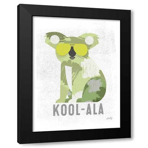 Kool-ala Black Modern Wood Framed Art Print with Double Matting by Michelle, Misty