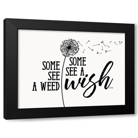 A Wish Black Modern Wood Framed Art Print with Double Matting by Michelle, Misty