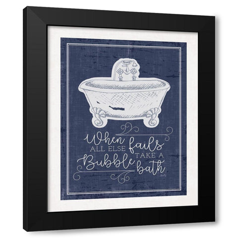Bubble Bath    Black Modern Wood Framed Art Print with Double Matting by Michelle, Misty