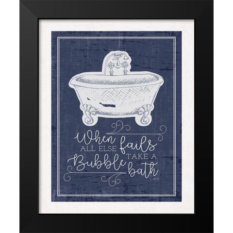 Bubble Bath    Black Modern Wood Framed Art Print by Michelle, Misty