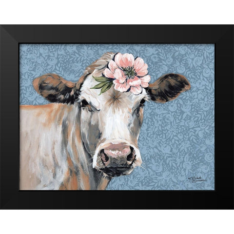 Penelope Black Modern Wood Framed Art Print by Norman, Michele