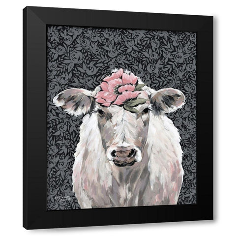 Agnes Black Modern Wood Framed Art Print by Norman, Michele