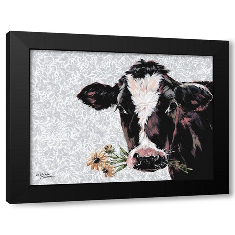 Susie Black Modern Wood Framed Art Print with Double Matting by Norman, Michele