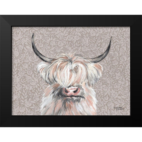 Harriet Black Modern Wood Framed Art Print by Norman, Michele