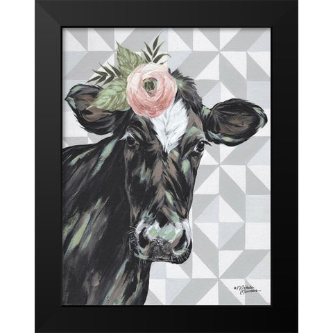 Clementine    Black Modern Wood Framed Art Print by Norman, Michele