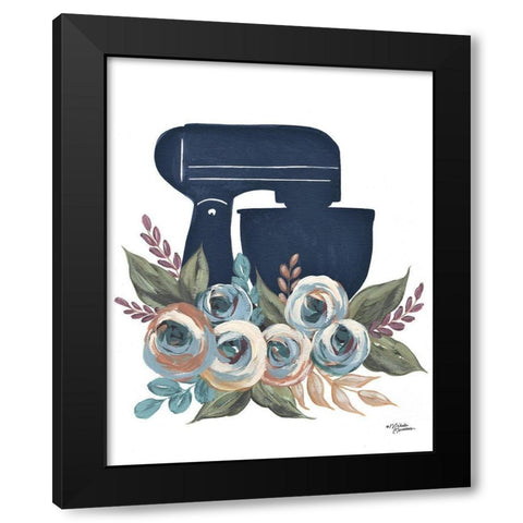 Fall Floral Kitchen        Black Modern Wood Framed Art Print with Double Matting by Norman, Michele