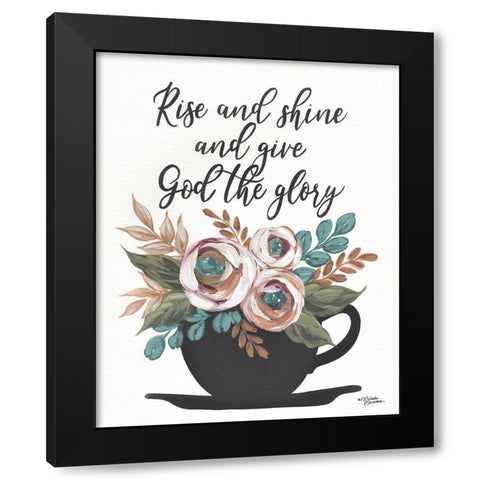 Rise and Shine Black Modern Wood Framed Art Print by Norman, Michelle