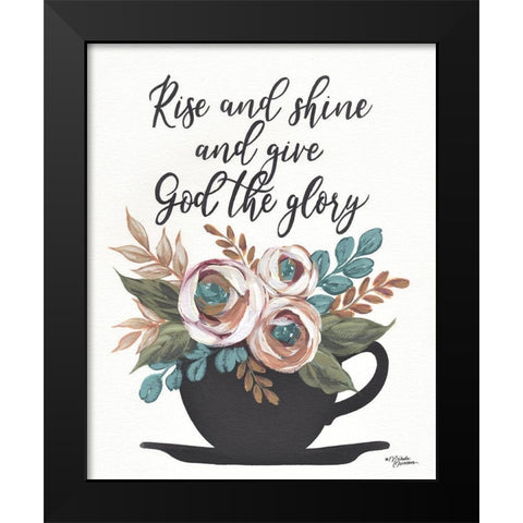 Rise and Shine Black Modern Wood Framed Art Print by Norman, Michelle