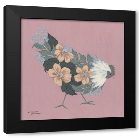 Rosie     Black Modern Wood Framed Art Print with Double Matting by Norman, Michele