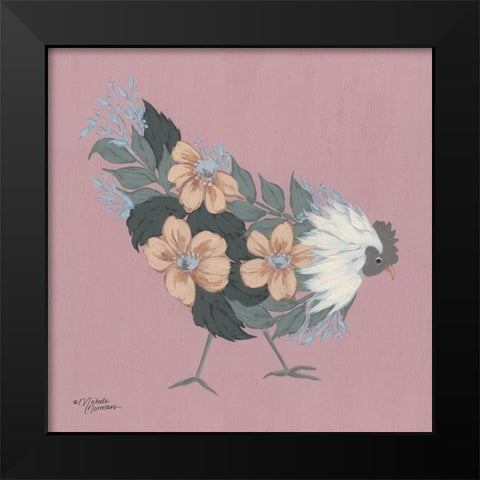 Rosie     Black Modern Wood Framed Art Print by Norman, Michele