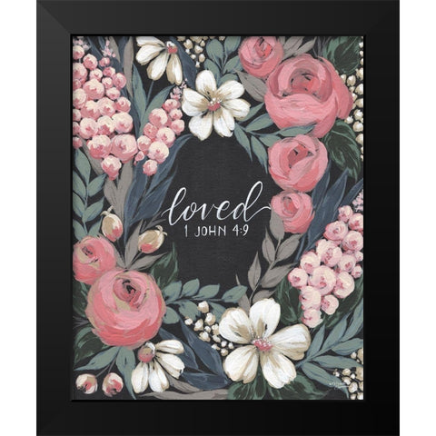 Loved Black Modern Wood Framed Art Print by Norman, Michele