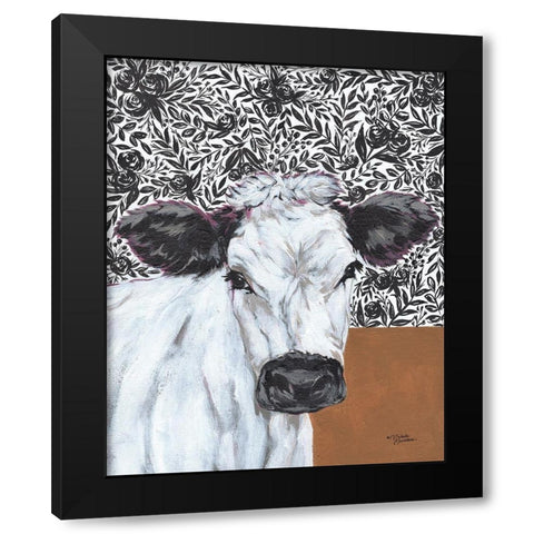 Penny in the Parlor      Black Modern Wood Framed Art Print by Norman, Michele