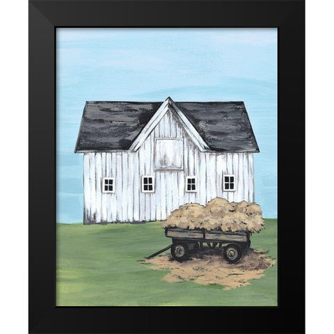 Hay Day    Black Modern Wood Framed Art Print by Norman, Michele