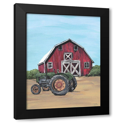 Park It in the Barnyard    Black Modern Wood Framed Art Print by Norman, Michele