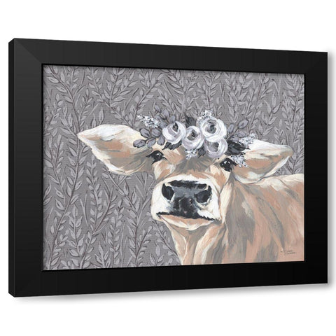 Sally Black Modern Wood Framed Art Print with Double Matting by Norman, Michele