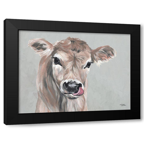 Cutie Patootie Black Modern Wood Framed Art Print with Double Matting by Norman, Michele
