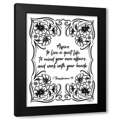 A Quiet Life Black Modern Wood Framed Art Print by Norman, Michele