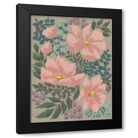 Cosmos Dreams Black Modern Wood Framed Art Print with Double Matting by Norman, Michele