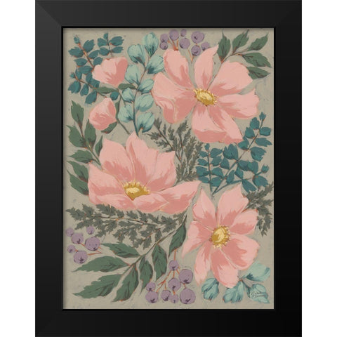 Cosmos Dreams Black Modern Wood Framed Art Print by Norman, Michele