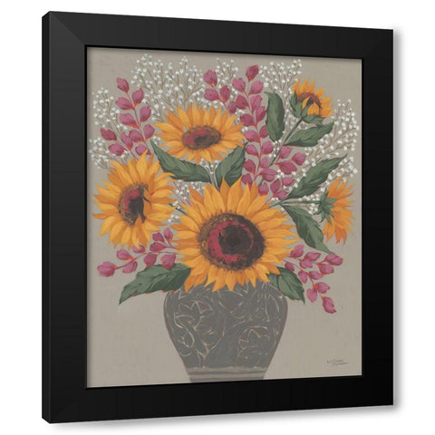 Sunny Autumn Day Black Modern Wood Framed Art Print with Double Matting by Norman, Michele