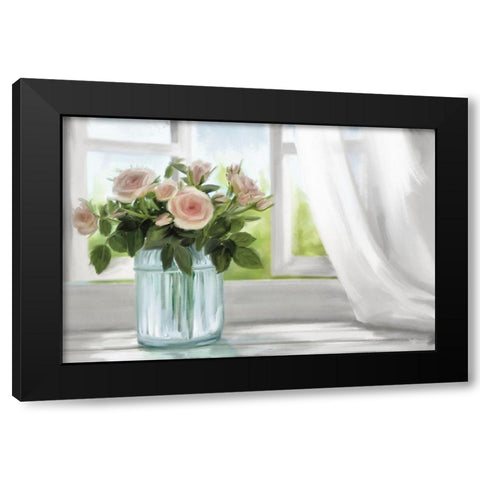 Summer Breeze Black Modern Wood Framed Art Print with Double Matting by Mollie B.