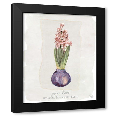 Hyacinthus Orientalis II Black Modern Wood Framed Art Print with Double Matting by Mollie B.