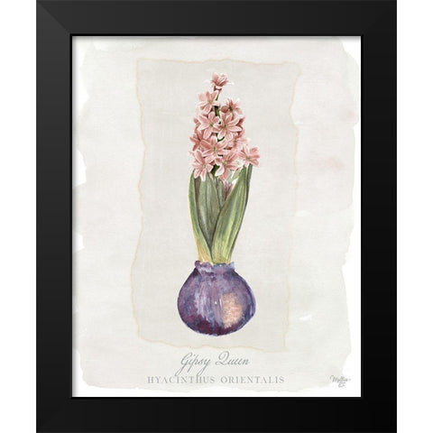 Hyacinthus Orientalis II Black Modern Wood Framed Art Print by Mollie B.