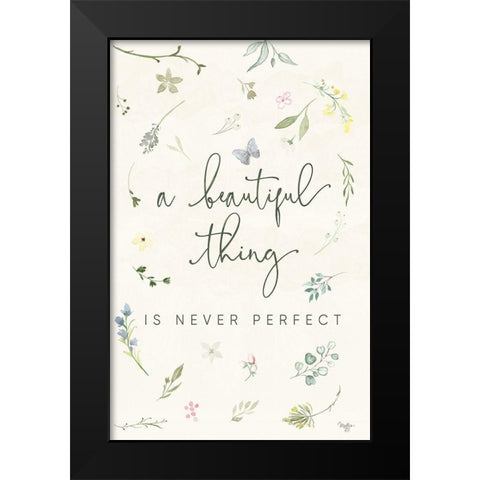 A Beautiful Thing Black Modern Wood Framed Art Print by Mollie B.