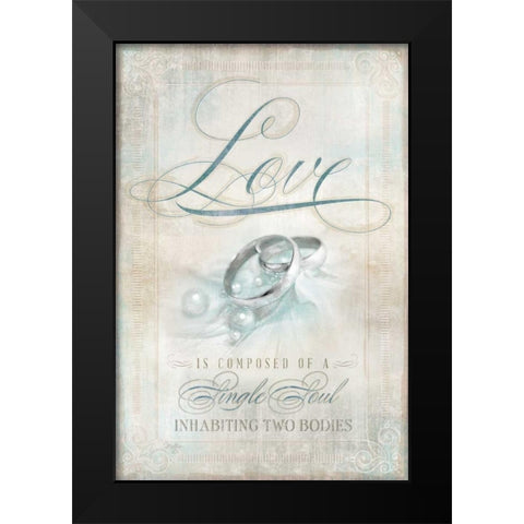 Single Soul I Black Modern Wood Framed Art Print by Mollie B.