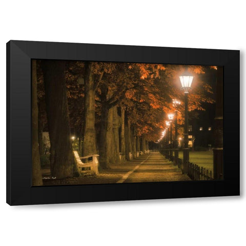 Take a Seat Black Modern Wood Framed Art Print with Double Matting by Podt, Martin