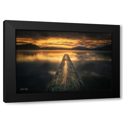 Into the Light Black Modern Wood Framed Art Print with Double Matting by Podt, Martin