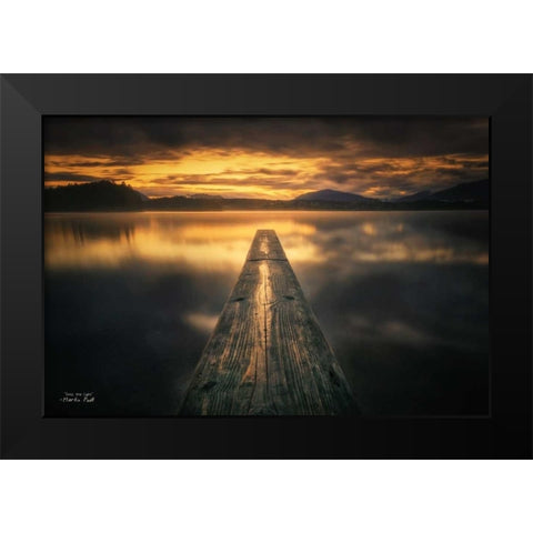 Into the Light Black Modern Wood Framed Art Print by Podt, Martin