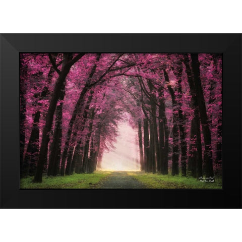 Pretty in Pink Black Modern Wood Framed Art Print by Podt, Martin