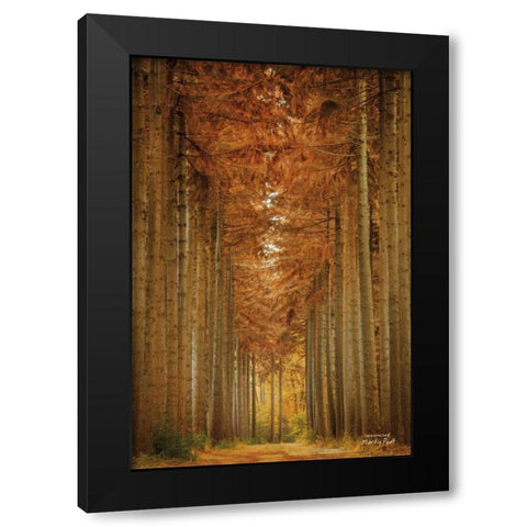 Unexpected Black Modern Wood Framed Art Print with Double Matting by Podt, Martin