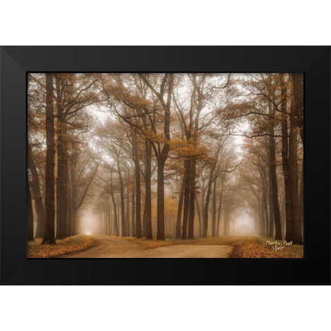 Split Black Modern Wood Framed Art Print by Podt, Martin