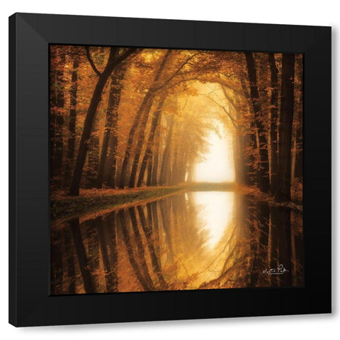 Lochem Reflections Black Modern Wood Framed Art Print by Podt, Martin