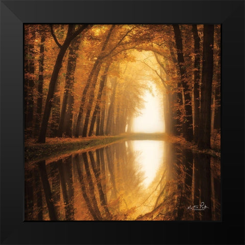 Lochem Reflections Black Modern Wood Framed Art Print by Podt, Martin