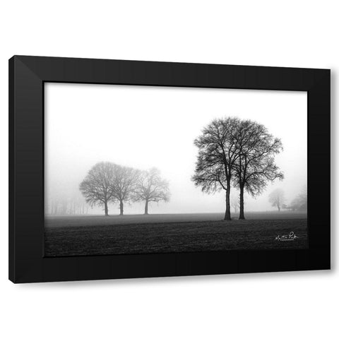 Together Again Black Modern Wood Framed Art Print by Podt, Martin